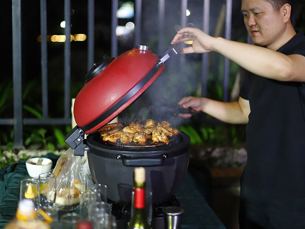 You are currently viewing Two kamado for 30 peoples BBQ party